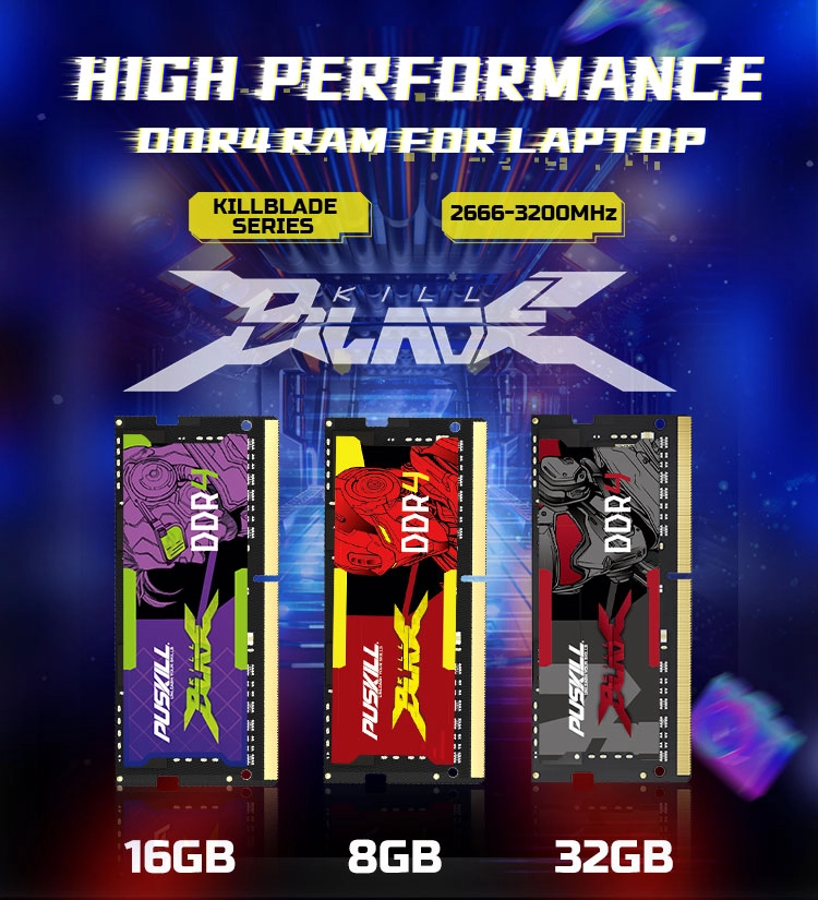 PUSKILL Cost-effective DDR4 RAM for All Mainstream Notebook Devices DDR4 SODIMM RAM