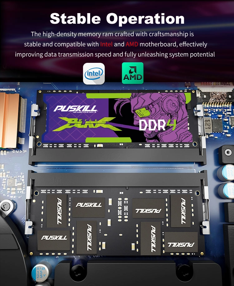 PUSKILL Cost-effective DDR4 RAM for All Mainstream Notebook Devices DDR4 SODIMM RAM