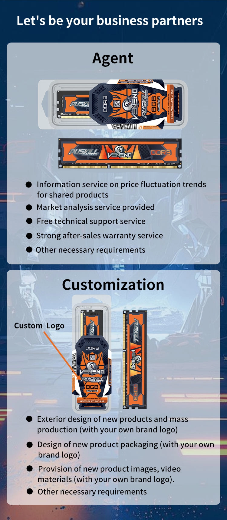 PUSKILL Reliable Unbuffered DDR3 DIMM Memory Continuous Stable Operation for Long-Running Basic Industrial Control Host Reliable DDR3 DIMM Module