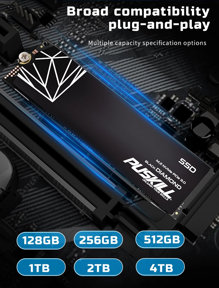 M.2 PCIe NVMe 2280 SSD 3.0 – Fast Boot & Gaming Performance (128GB–2TB) M.2 PCIe NVMe 2280 SSD