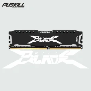 PUSKILL DDR4 Black Heatsink RAM Desktop Memory Module 2666 3200MHz 8GB 16GB 32GB High‑Performance Black Heat Spreader Desktop RAM