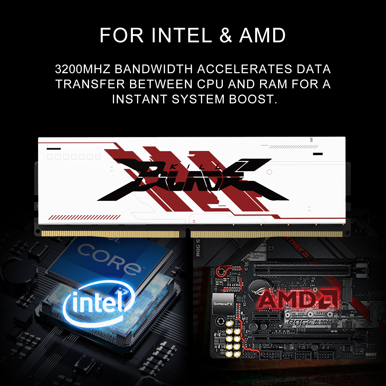 PUISKILL DDR4 Desktop Memory Enhanced Heat Dissipation RAM for Long Hour Streaming & Video Rendering Workstation 6