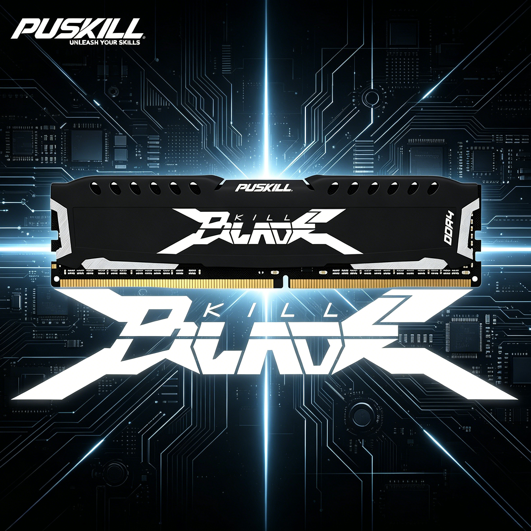 puskill desktop ddr4 heatsink ram 8gb 16gb 32gb 2666 3200mhz memory module for pc ram (复制) DDR4 Gaming RAM