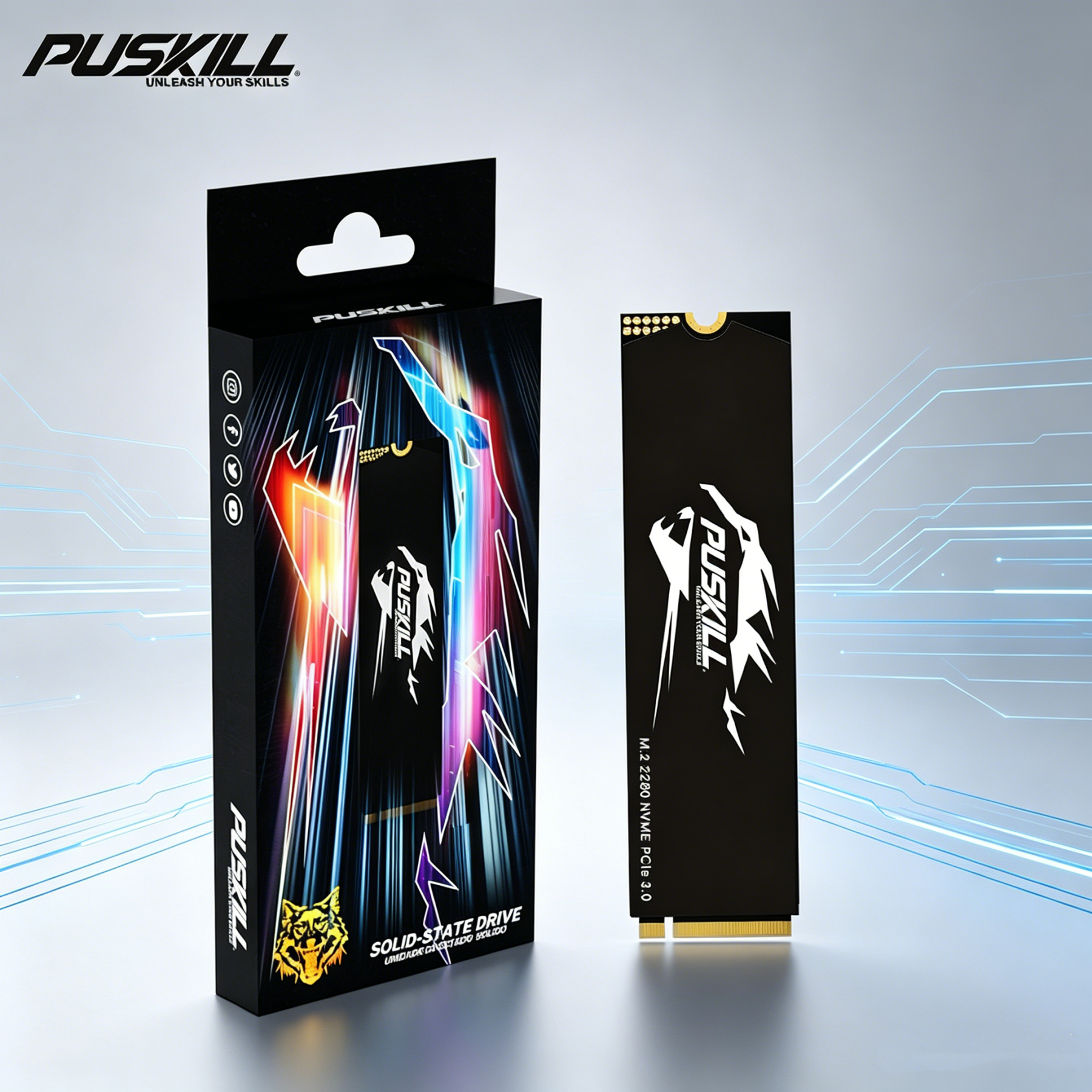 puskill advanced flash chip m.2 nvme pcie drive shockproof noiseless storage for workstation editing and multi task computing puskill advanced flash chip m.2 nvme pcie drive shockproof noiseless storage for workstation editing and multi task computing
