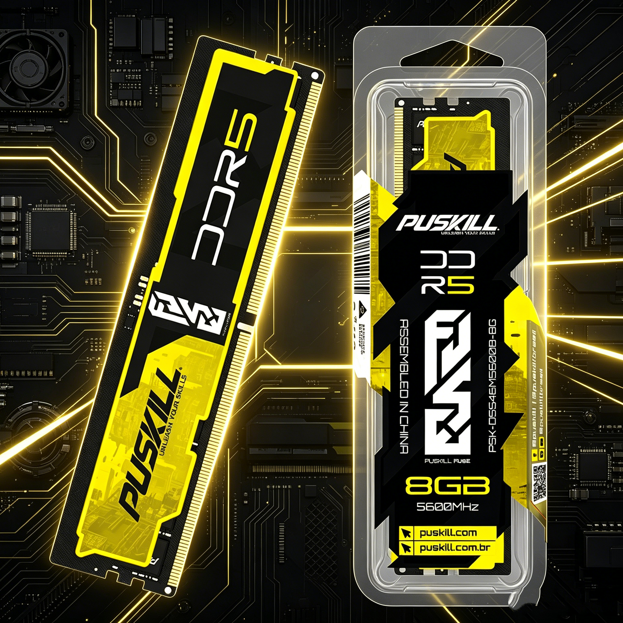 puskill standard ddr5 dimm ram | bare non heatsink memory for modern desktop computers (复制) DDR5 DIMM RAM