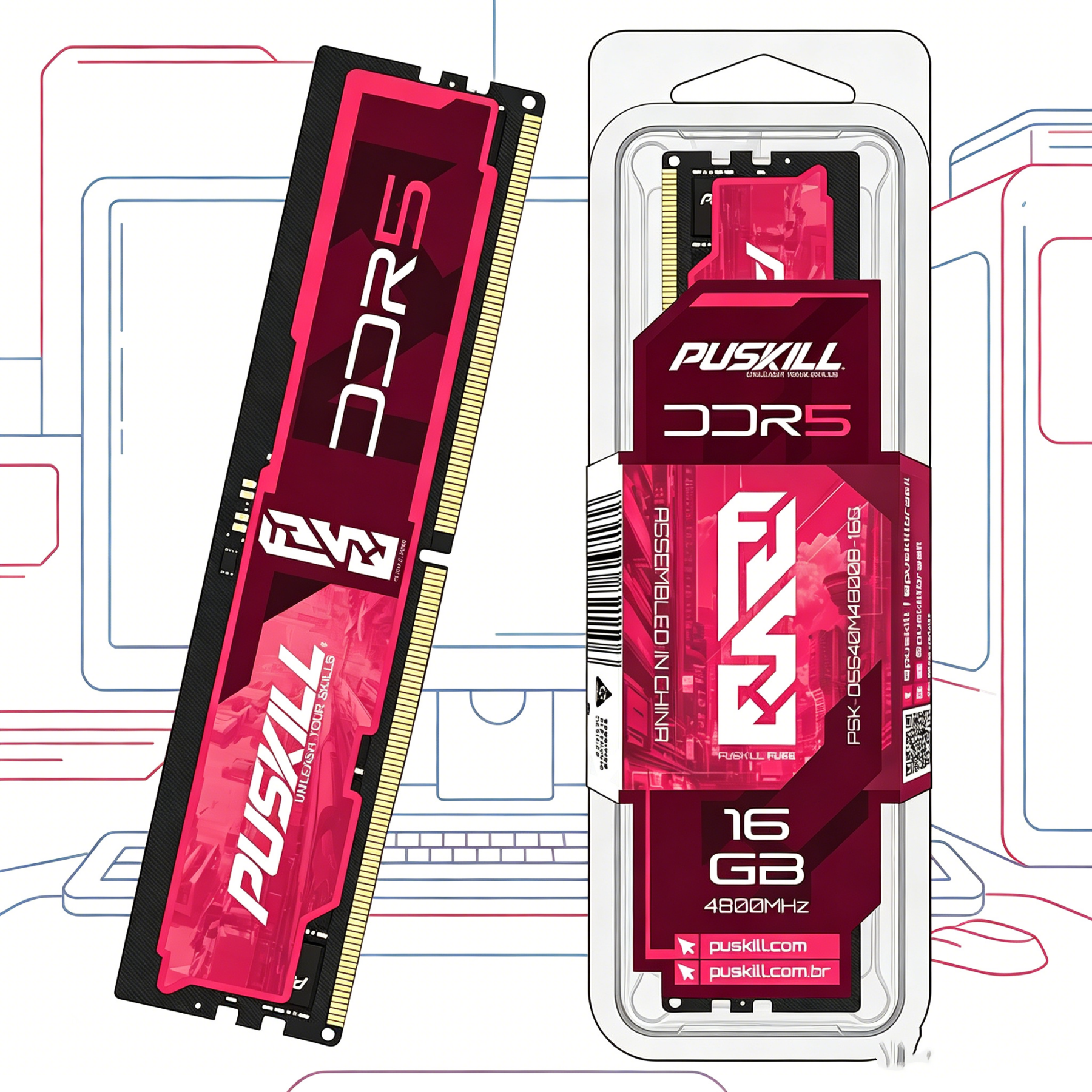 puskill durable ddr5 desktop memory cost effective solution for new pc assembly & hardware replacement puskill durable ddr5 desktop memory cost effective solution for new pc assembly & hardware replacement